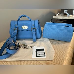 Mulberry Cornflower Blue Mini Alexa